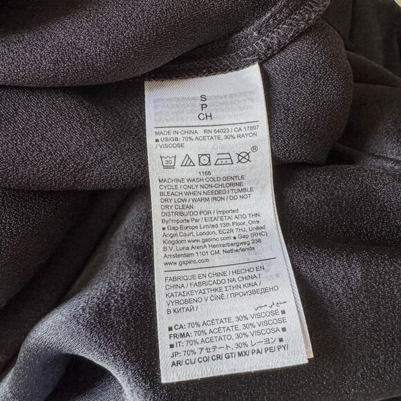 Banana Republic, Hammered Black Satin Cowl-Neck Tank, Sleeveless, Women’s Small - Picture 9 of 10